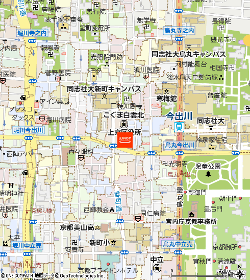 KOHYO上七軒店付近の地図
